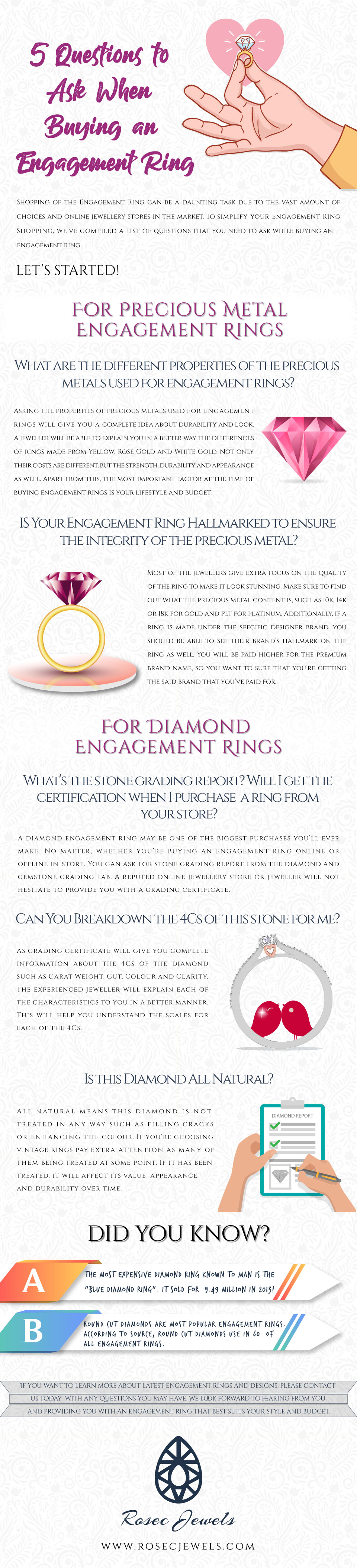 5 Questions to ask when buying engagement Ring